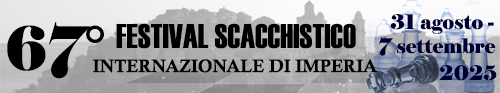 Banner 67° Festival Scacchistico Imperiese